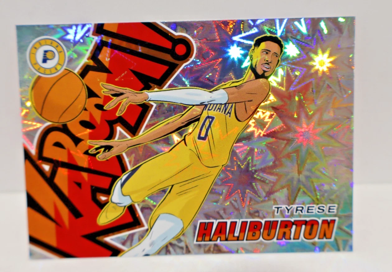 2024-25 Panini Revolution Basketball Horizontal Kaboom! Tyrese Haliburton #5.