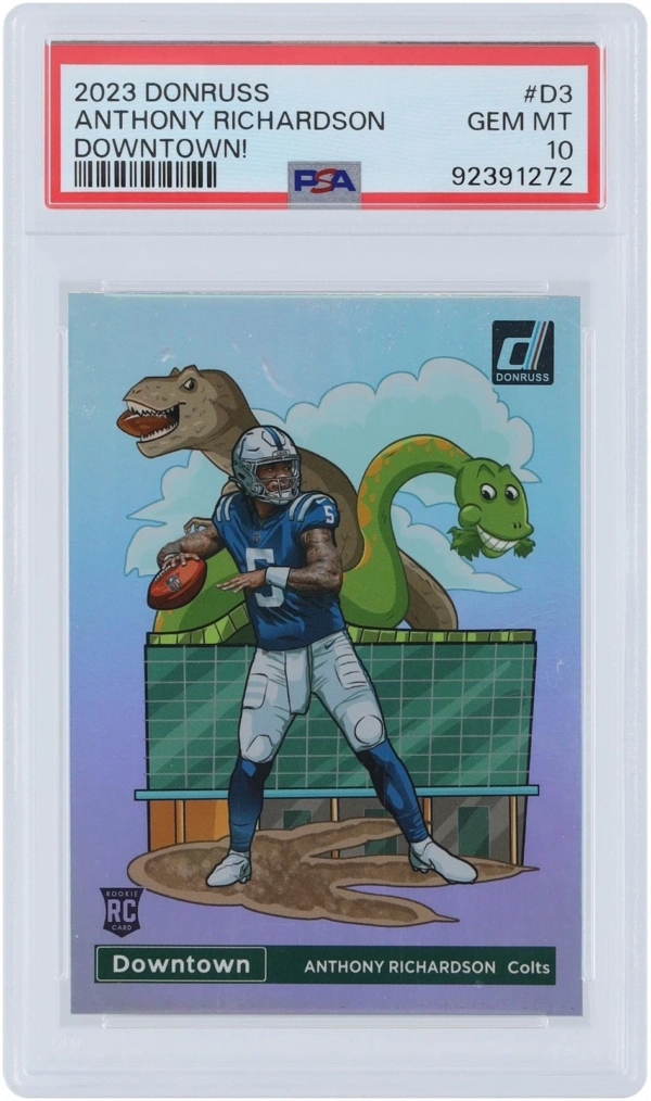 Anthony Richardson Colts 2023 Panini Donruss Downtown #D-3 PSA 10 Rookie Card