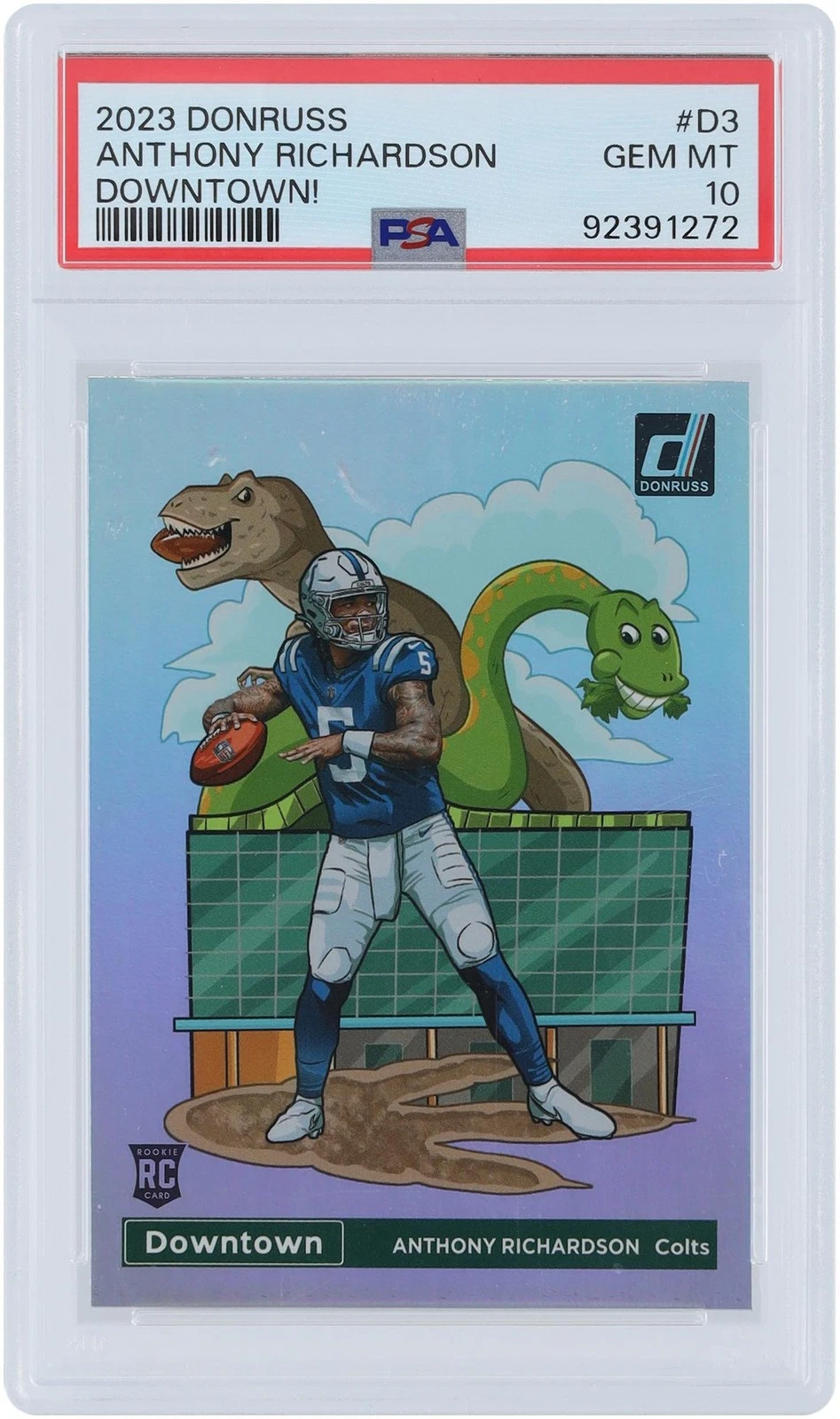 Anthony Richardson Colts 2023 Panini Donruss Downtown #D-3 PSA 10 Rookie Card