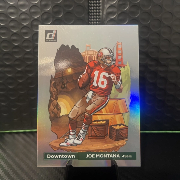 JOE MONTANA 2023 DONRUSS DOWNTOWN #17 SSP SAN FRANCISCO 49ERS