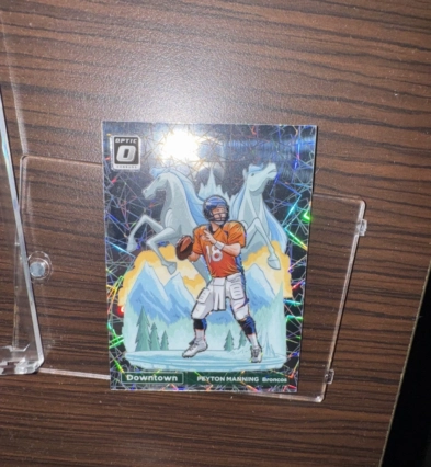 2023 Panini Donruss Optic Downtown Peyton Manning GOOD CENTERING 10 potential?