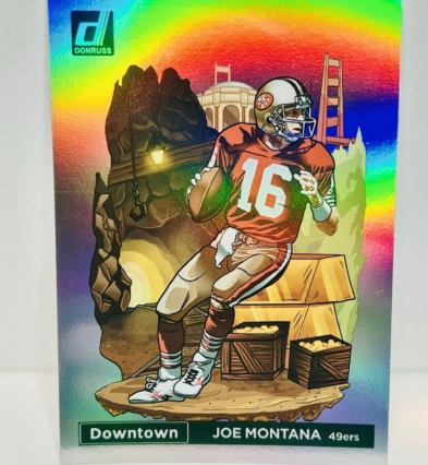 2023 Panini Donruss Joe Montana Downtown! SSP Case Hit - San Francisco 49ers