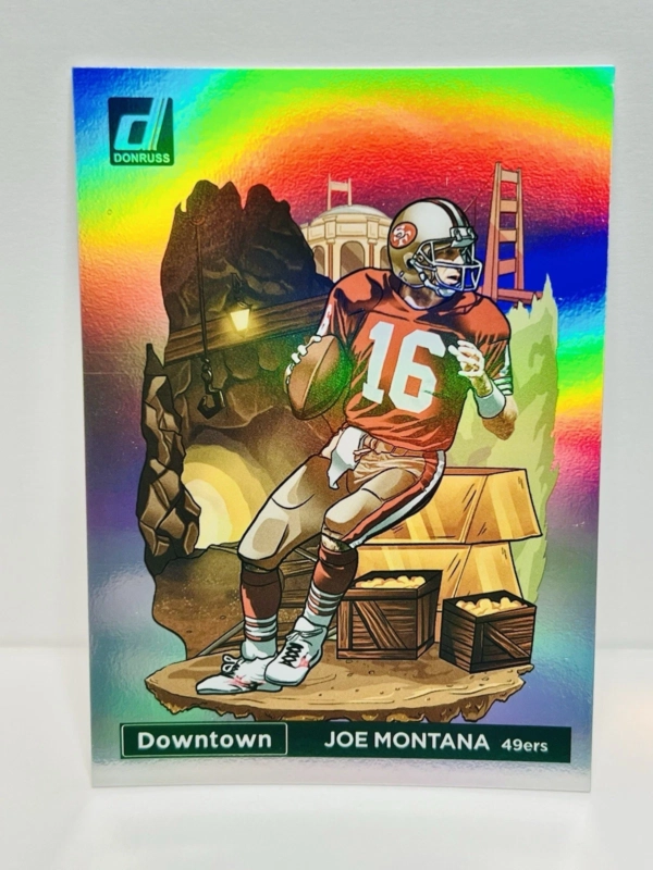 2023 Panini Donruss Joe Montana Downtown! SSP Case Hit - San Francisco 49ers
