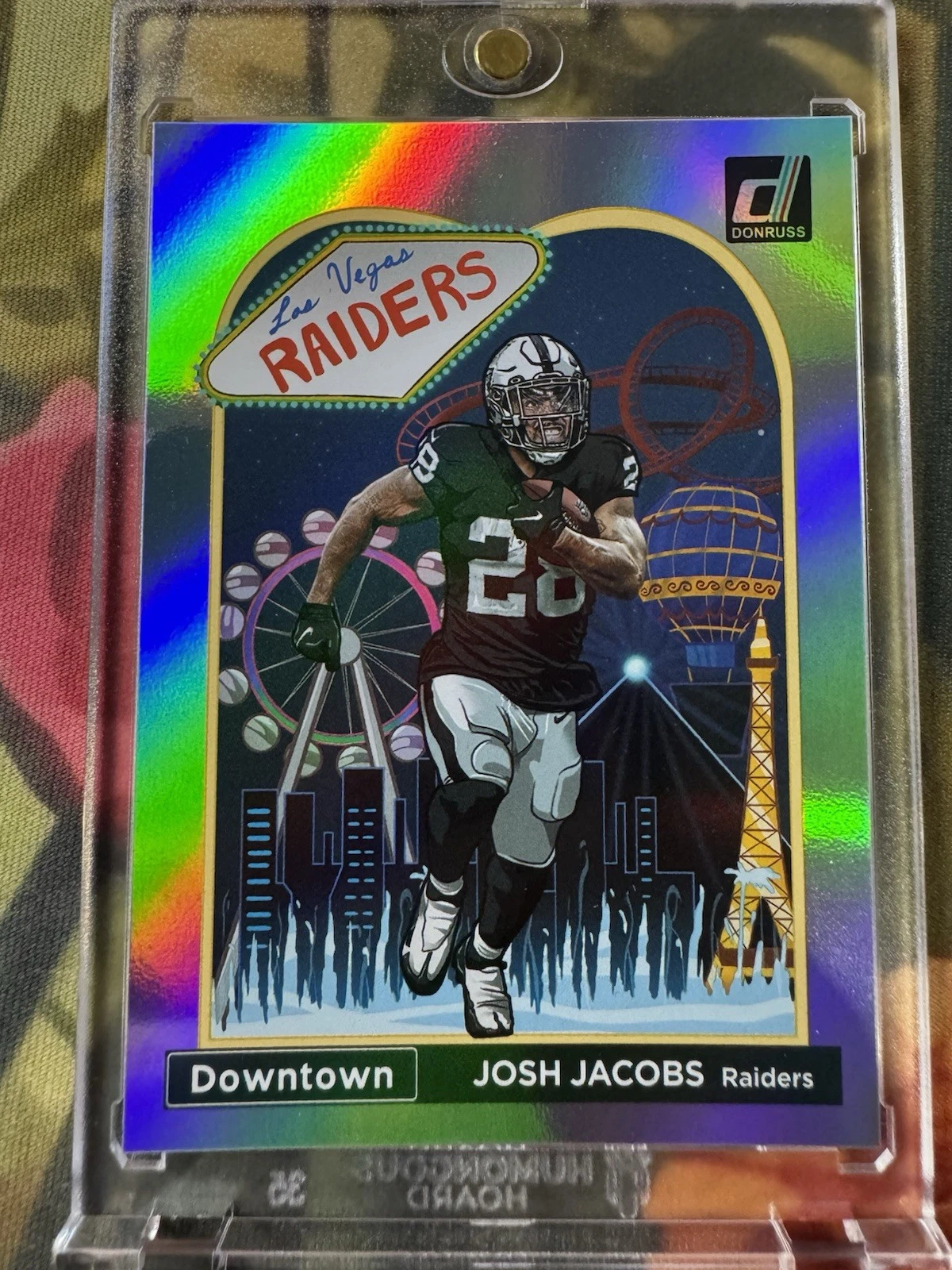 2023 Panini Donruss - Josh Jacobs Downtown #D-12 SSP Case Hit Raiders