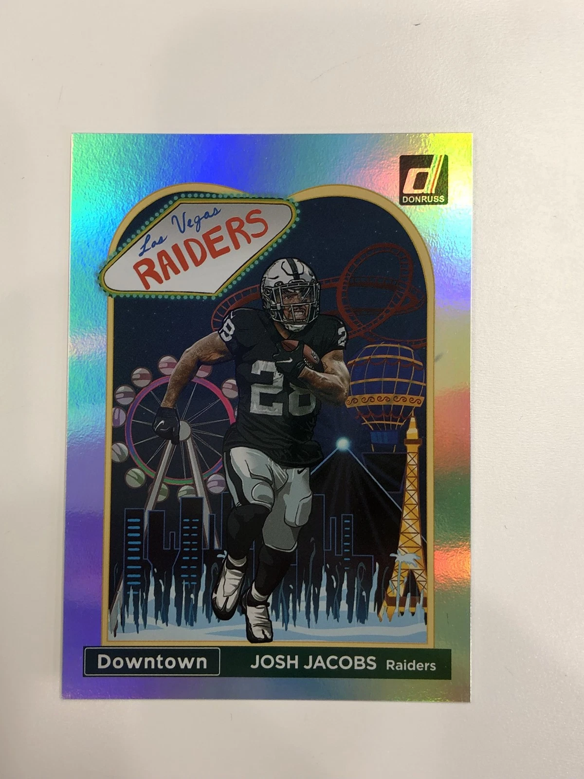 2023 Panini Donruss Downtown Josh Jacobs #D-12