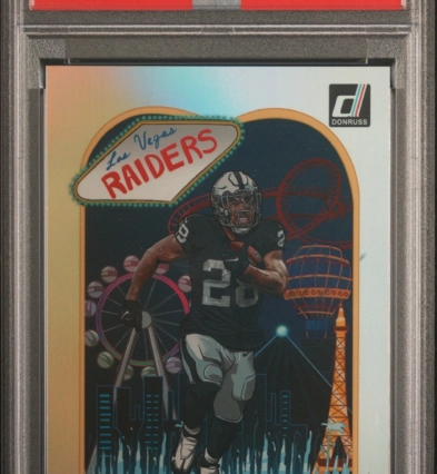 2023 Donruss #D-12 Josh Jacobs Downtown PSA 10