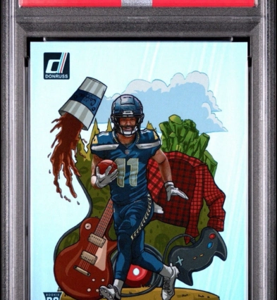 Jaxon Smith-Njigba ~ 2023 Panini Donruss Downtown! #D15 RC Rookie ~ PSA 9 (Mint)