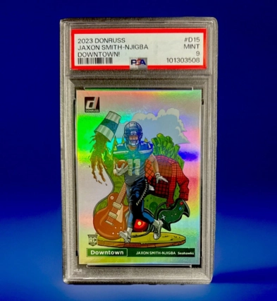 JAXSON SMITH-NJIGBA - 2023 PANINI DONRUSS - #D15 - (RC) - PSA 9 - DOWNTOWN!