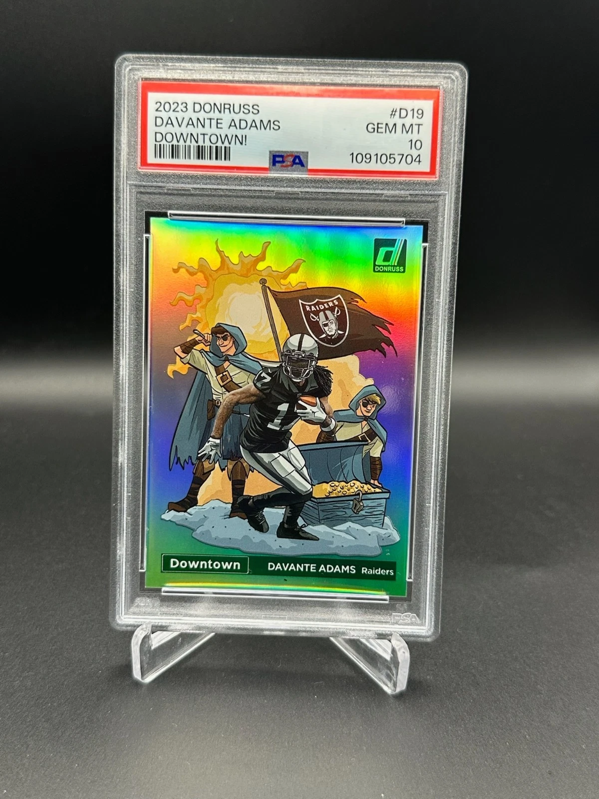 2023 Panini Donruss - Davante Adams - Downtown! PSA GEM MT 10 #D-19