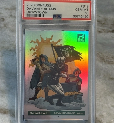 DAVANTE ADAMS DOWNTOWN PSA 10 2023 DONRUSS CASE HIT SSP GEM MT #D-19