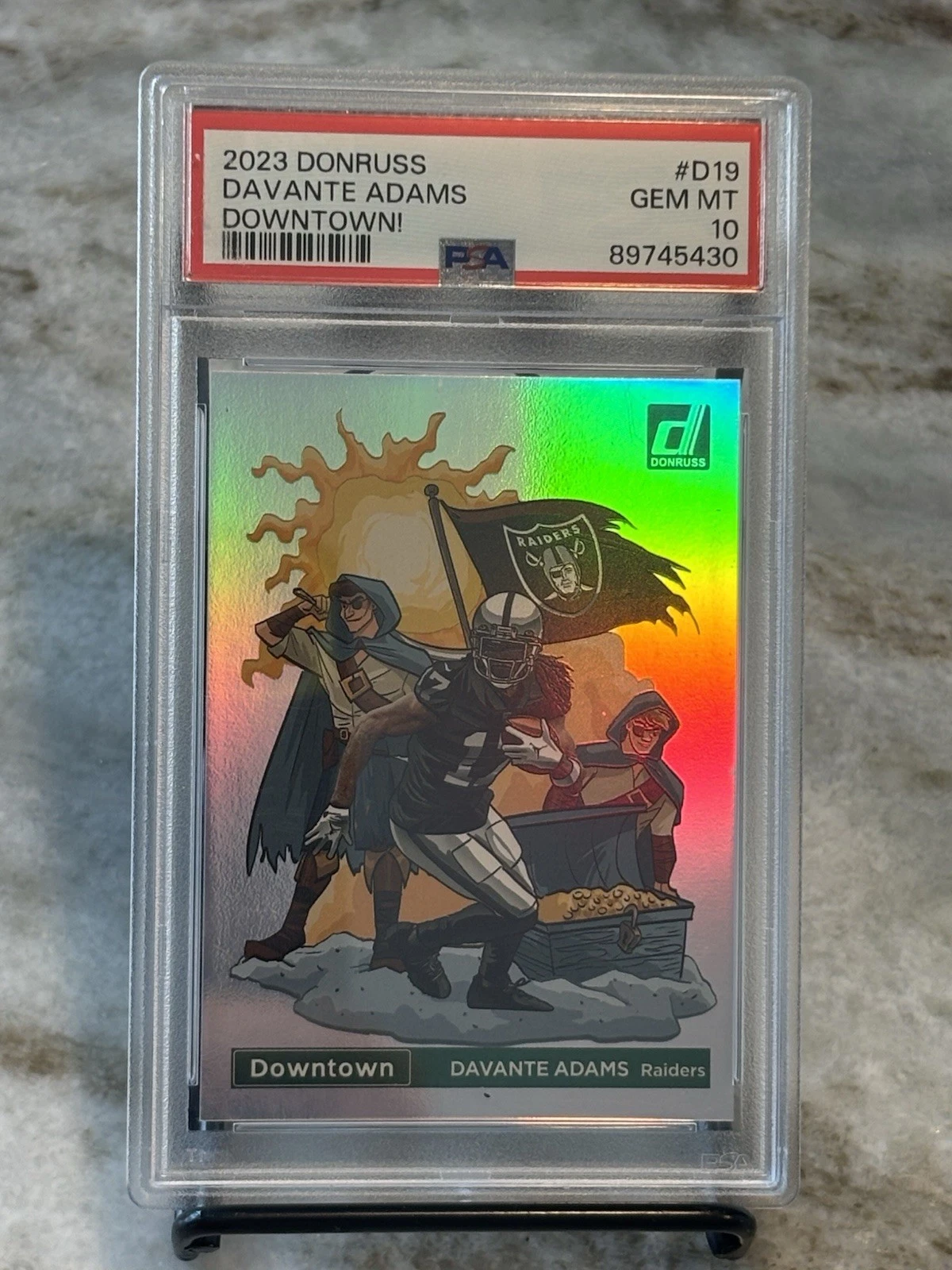 DAVANTE ADAMS DOWNTOWN PSA 10 2023 DONRUSS CASE HIT SSP GEM MT #D-19