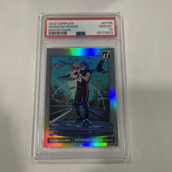 2022 Panini Donruss - Downtown Desmond Ridder #DT-24 (RC) RC SP PSA 10