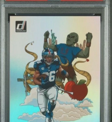 2023 PANINI DONRUSS DOWNTOWN! #D13 SAQUON BARKLEY PSA 10