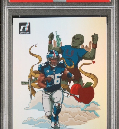 2023 Panini Donruss Downtown! Saquon Barkley #D13 PSA 9