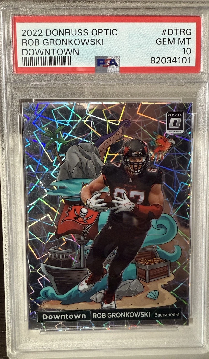 2022 Panini Donruss Optic - Downtown Rob Gronkowski #DT-RG PSA GEM MT 10