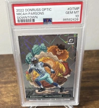 2022 Panini Donruss Optic Downtown Micah Parsons #DT-MP PSA 10