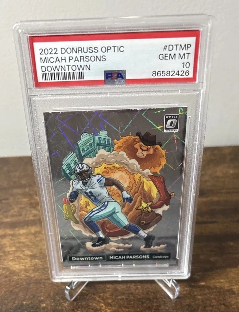 2022 Panini Donruss Optic Downtown Micah Parsons #DT-MP PSA 10