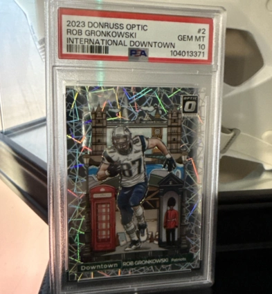 2023 Panini Donruss Optic Rob Gronkowski #2 International Downtown PSA 10 GEM MT