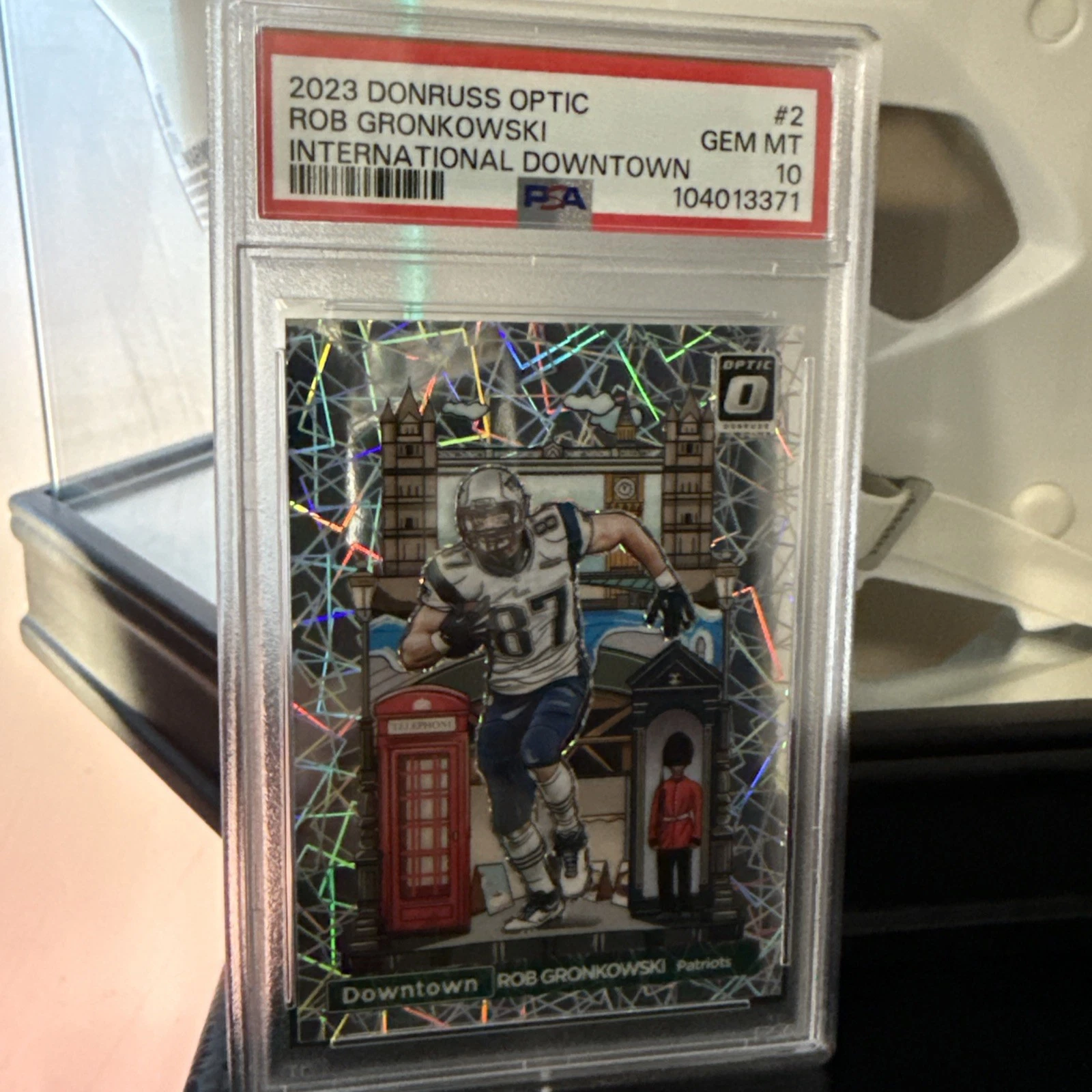 2023 Panini Donruss Optic Rob Gronkowski #2 International Downtown PSA 10 GEM MT