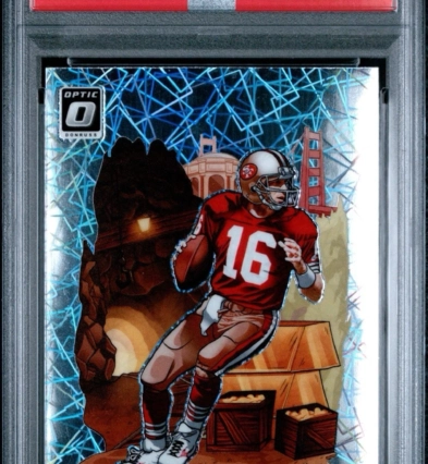 2023 Donruss Optic Joe Montana DOWNTOWN! Laser Prizm SSP #D7 Mint 49ers PSA 9