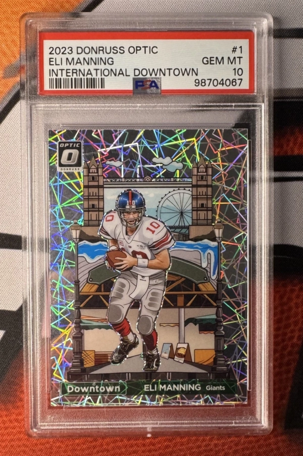 2023 Donruss Optic ELI MANNING #1 International Downtown - PSA 10 GEM MINT