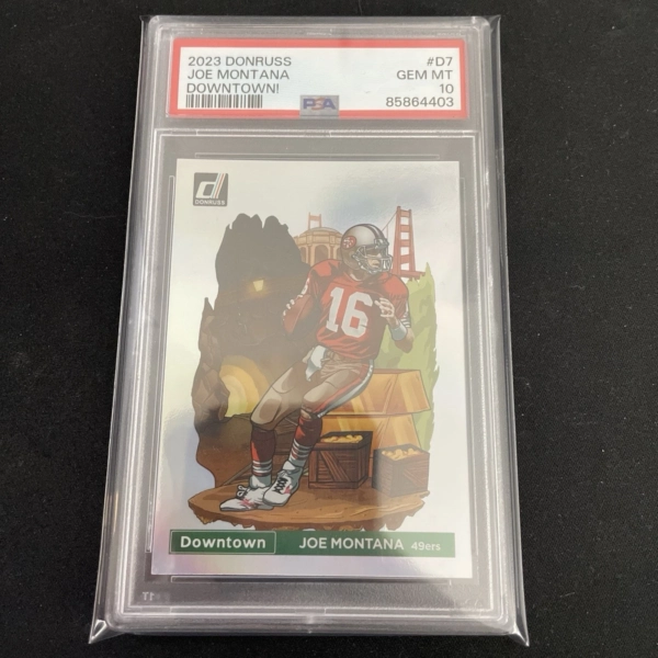 2023 Panini Donruss Optic Downtown Joe Montana PSA 10