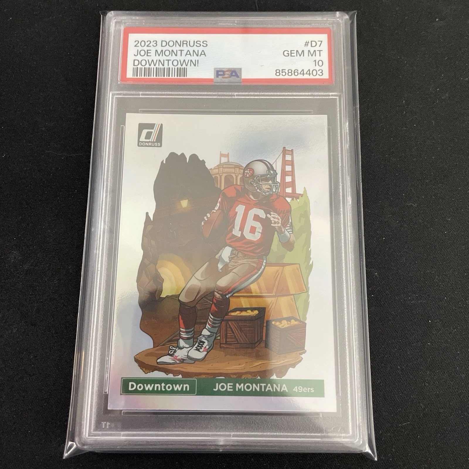 2023 Panini Donruss Optic Downtown Joe Montana PSA 10