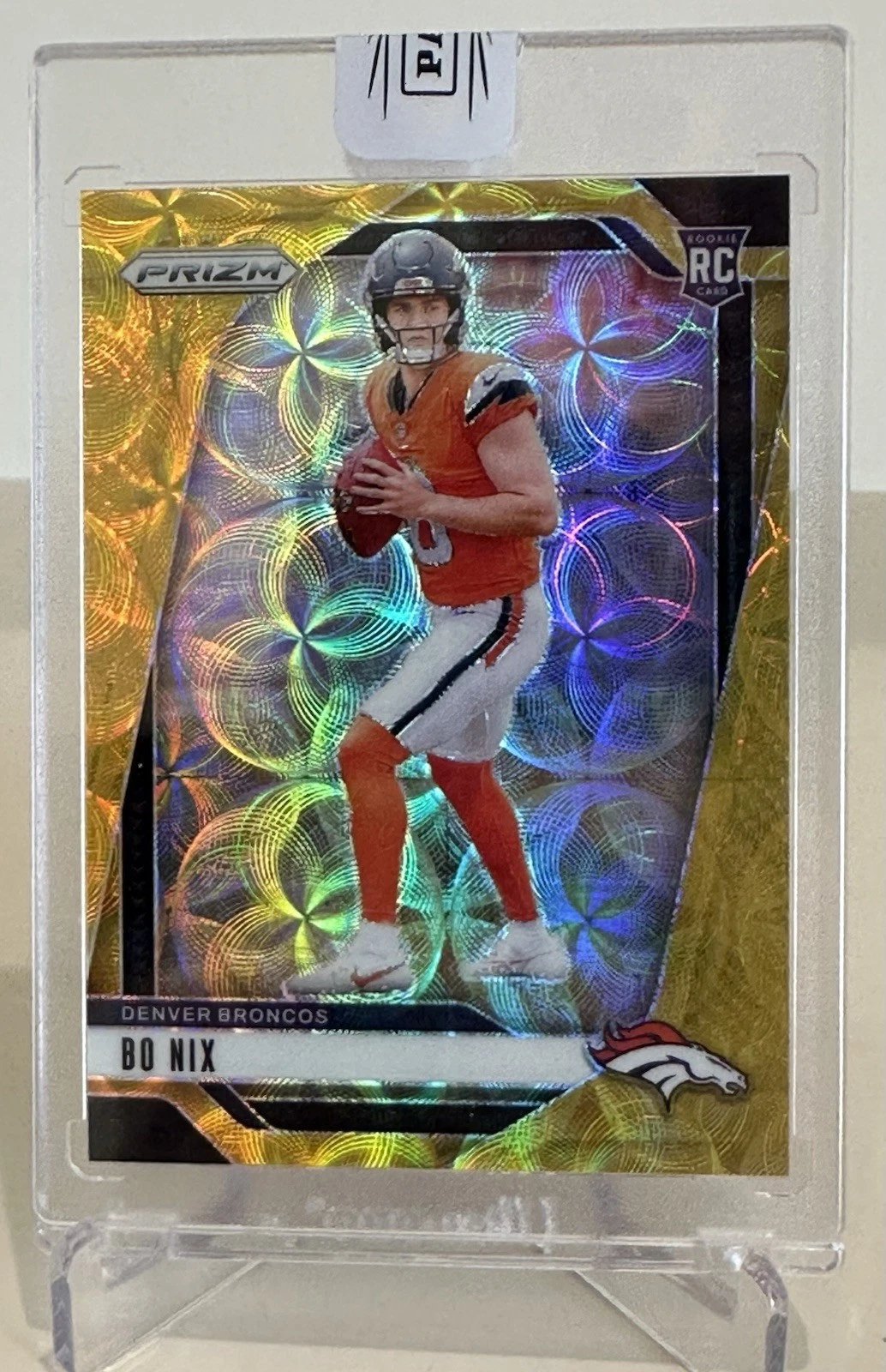 2024 Prizm Choice Bo Nix Gold Scope 01/10 Broncos Factory Sealed