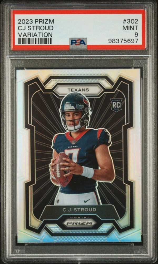 2023-24 Panini Silver Prizm #302 CJ Stroud Texans RC Rookie Variation PSA 10