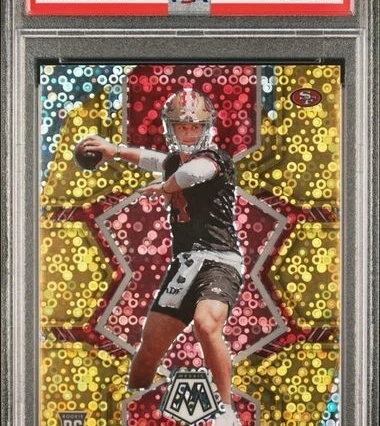 Brock Purdy 2022 Panini Mosaic No Huddle Gold RC # 367 PSA 10 #05/10