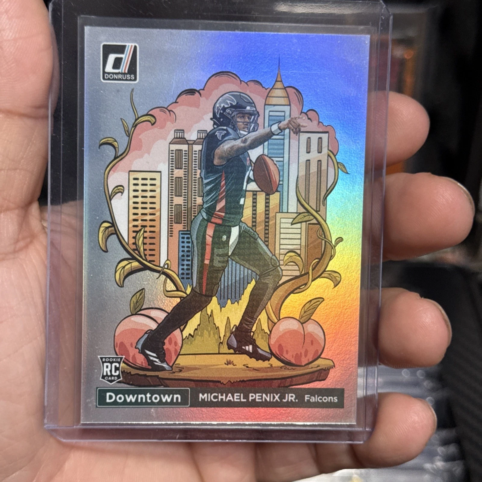 2024 Donruss Michael Penix Jr. Downtown! SSP RC Rookie #14 Falcons