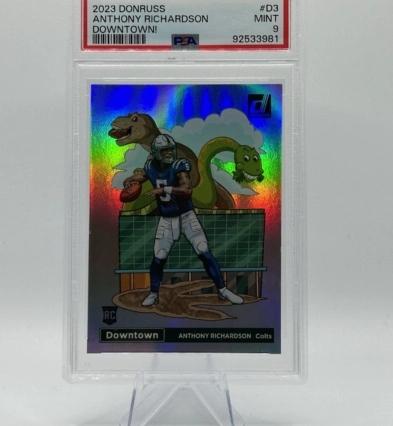 2023 Donruss Anthony Richardson Downtown #D3 Rookie SSP PSA 9 Colts