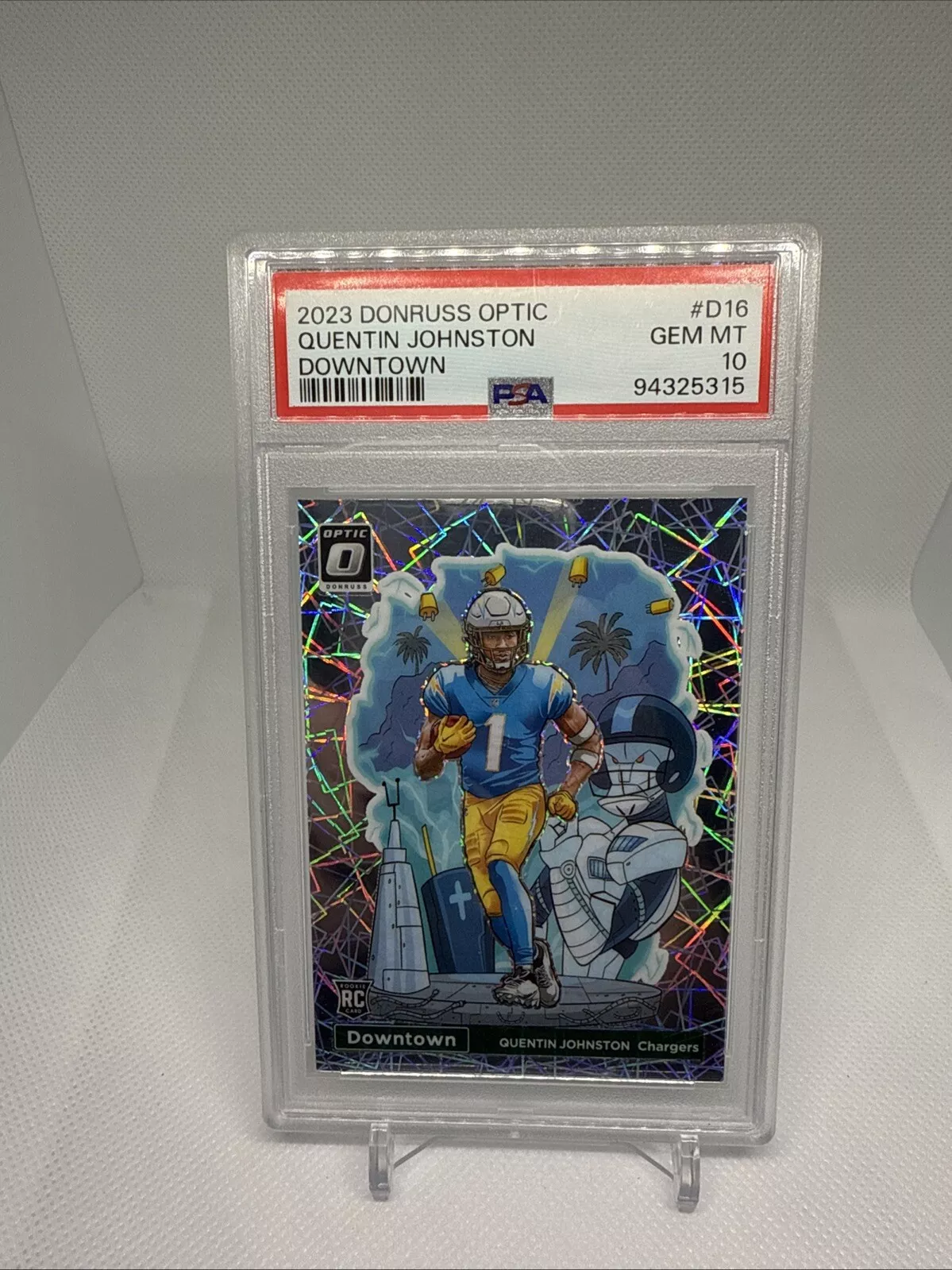 2023 Panini Donruss Optic QUENTIN JOHNSON Rookie RC Downtown SSP #D-16 PSA 10