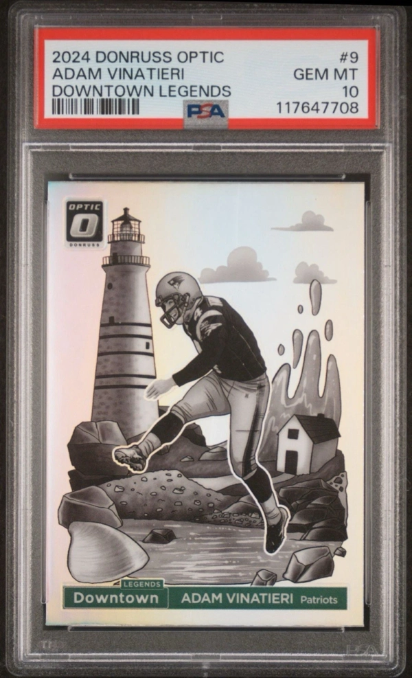 2024 Panini Donruss Optic Downtown Legends Adam Vinateri PSA 10 Patriots
