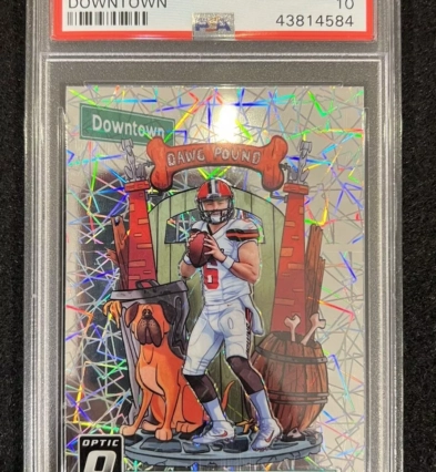2018 Donruss Optic Downtown Baker Mayfield ROOKIE RC #DT12 PSA 10 GEM MINT