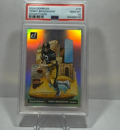 2024 Panini Donruss - Downtown! Terry Bradshaw #10 - PSA 10
