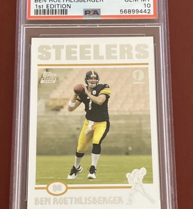 Ben Roethlisberger PSA 10 2004 Topps FIRST EDITION Rookie POP 14