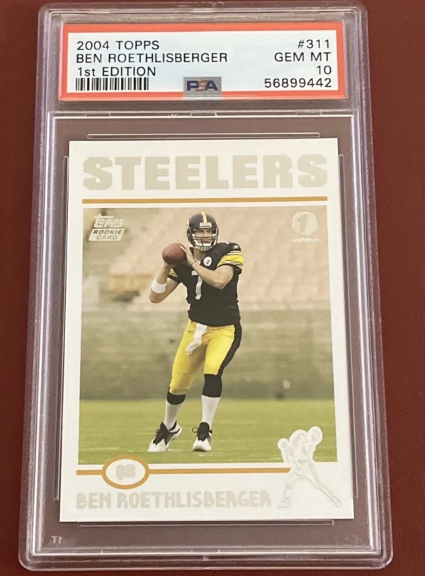 Ben Roethlisberger PSA 10 2004 Topps FIRST EDITION Rookie POP 14