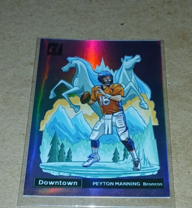 Peyton Manning 2023 Panini Donruss Downtown! Denver Broncos PULLED PACK FRESH!