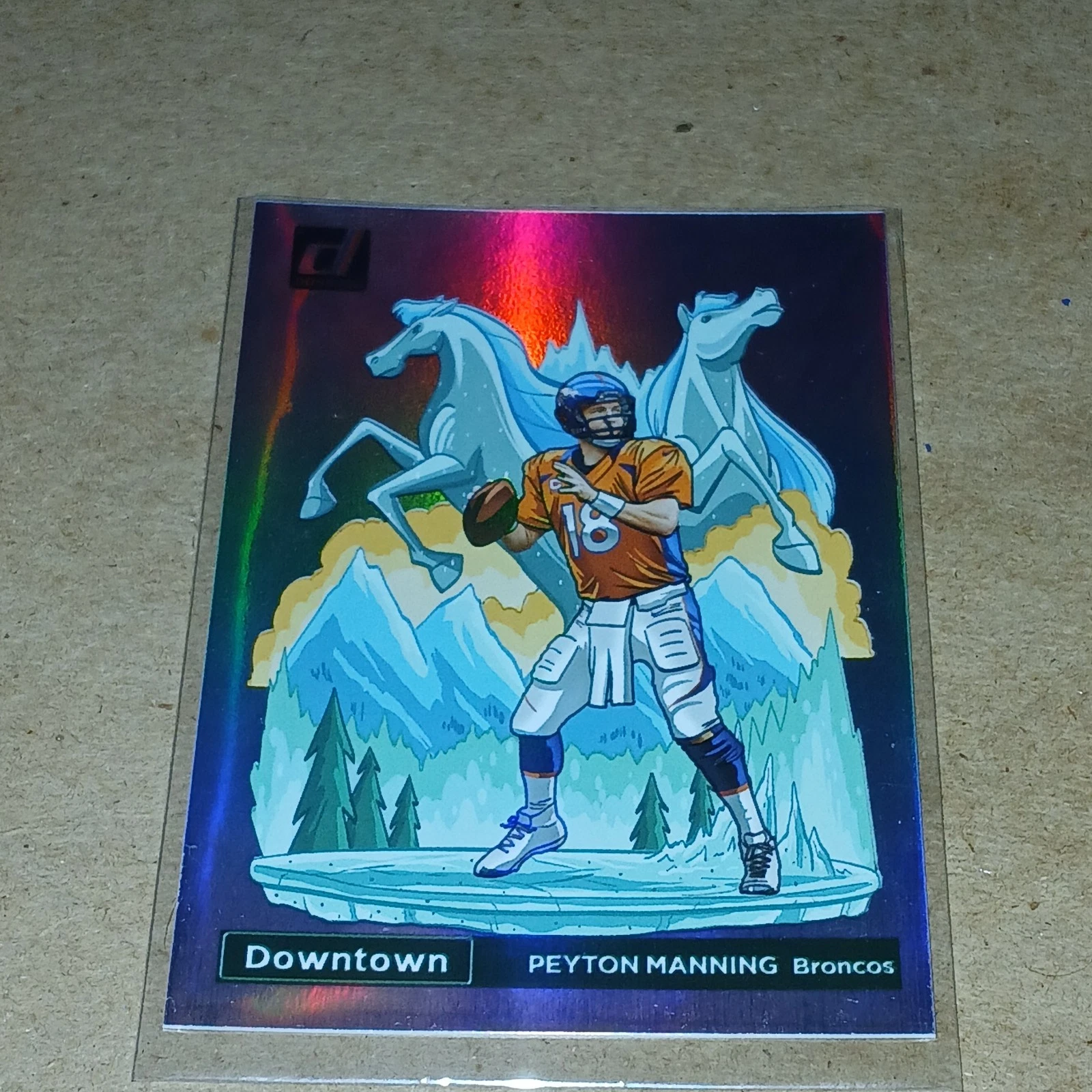 Peyton Manning 2023 Panini Donruss Downtown! Denver Broncos PULLED PACK FRESH!