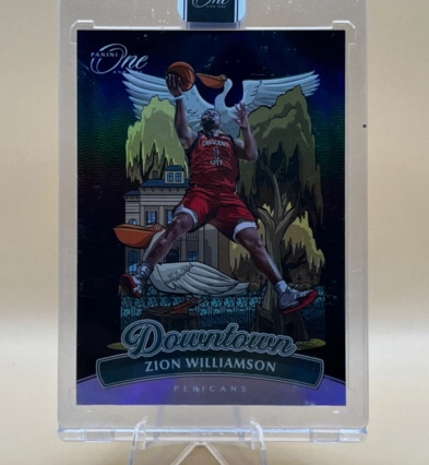 2023-24 Panini One and One Zion Williamson #20 Downtown Case Hit SSP Pelicans
