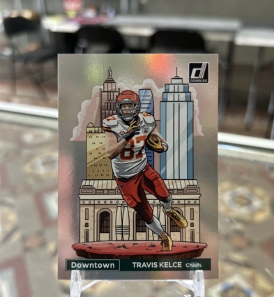 2024 Donruss Downtown #7 Travis Kelce Rare Case Hit SSP Mint Kansas City Chiefs!