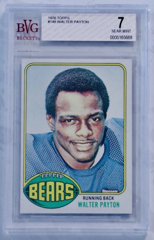1976 Topps Walter Payton Rookie RC #148 BVG 7 Near Mint HOF Chicago Bears