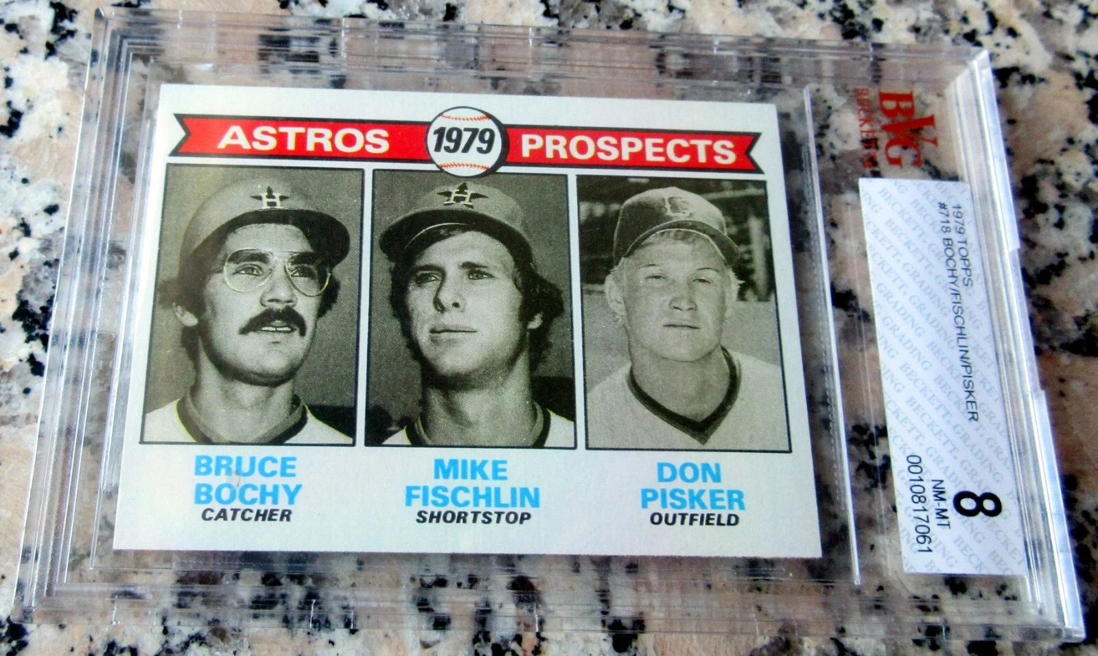 BRUCE BOCHY 1979 Topps Rookie Card RC BGS BVG 84xChamps Giants Rangers Manager