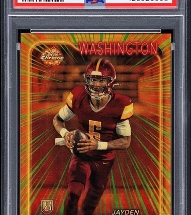 2024 Topps Chrome Radiating Rookies Superfractor Jayden Daniels Rc (1/1) PSA 10