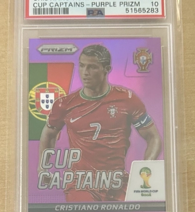 2014 World Cup Prizm Cup Captains Cristiano Ronaldo /99 PSA 10