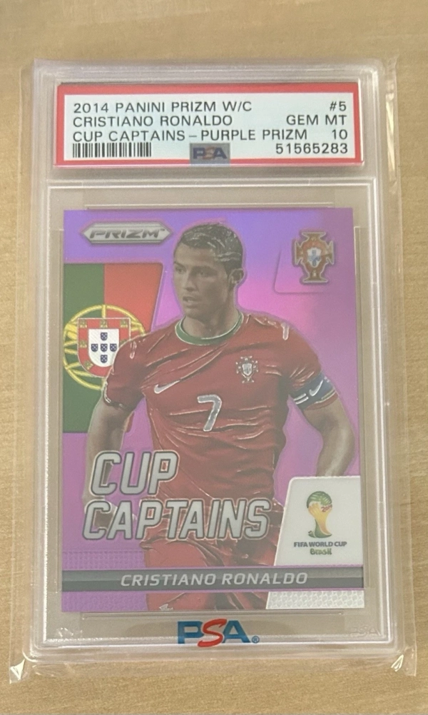 2014 World Cup Prizm Cup Captains Cristiano Ronaldo /99 PSA 10