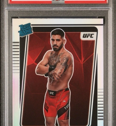 2022 Panini Donruss Optic UFC Rated Rookie Ilia Topuria #110 HOLO PSA 10 POP 15