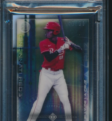 PSA 10 ELLY DE LA CRUZ 2022 Bowman Transcendent Icons/50 REDS Rookie RC GEM MINT