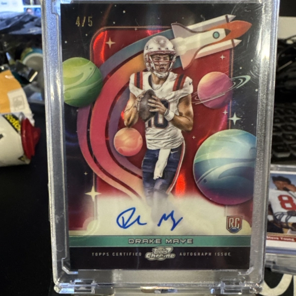 2024 TOPPS FIRST FLIGHT CHROME DRAKE MAYE AUTO /5